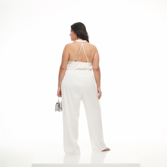 Addition Elle White High Rise Wide Leg Pants Size 18 NWT - Picture 2 of 13